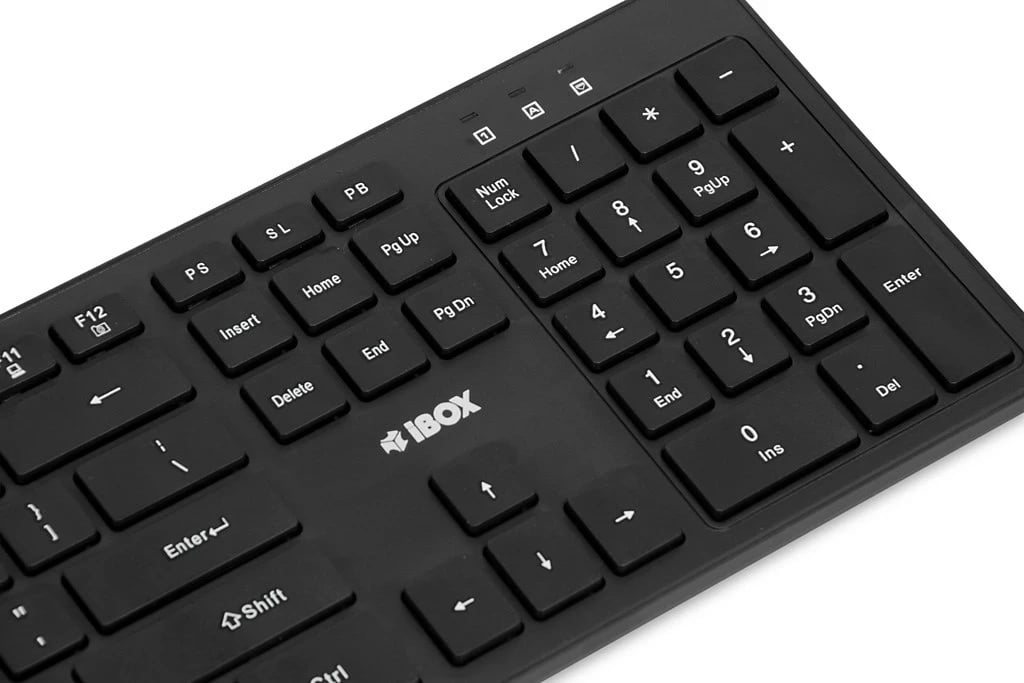 Set tastierë + maus IBOX Workstation Pro Kit, Wireless, i zi