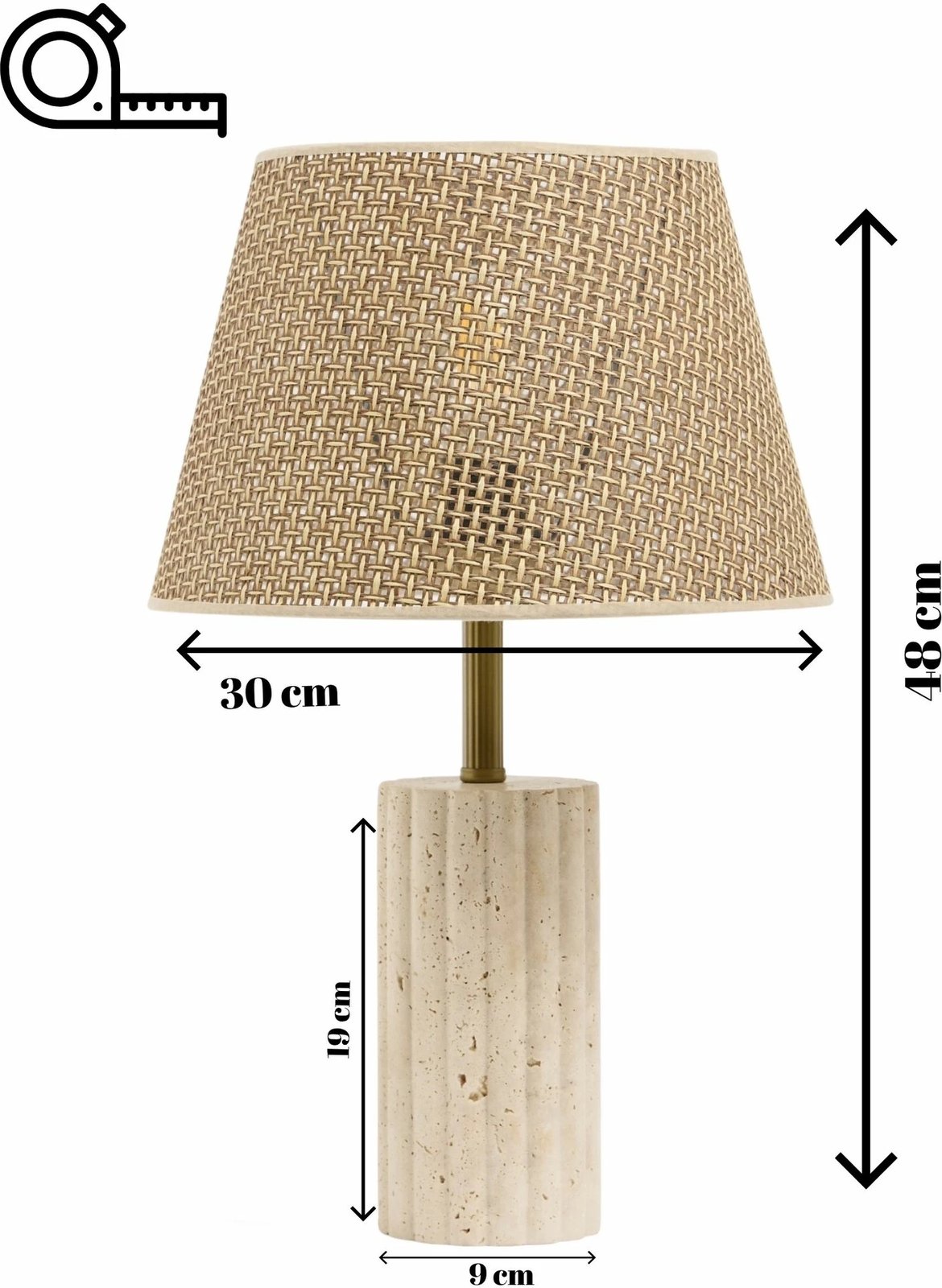 Llambë tavoline Opviq, Astra, ngjyrë kafe