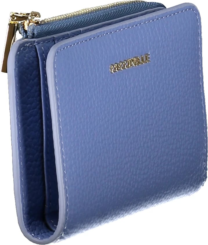 Portofol për femra COCCINELLE Metallic Soft, kaltër e çelët