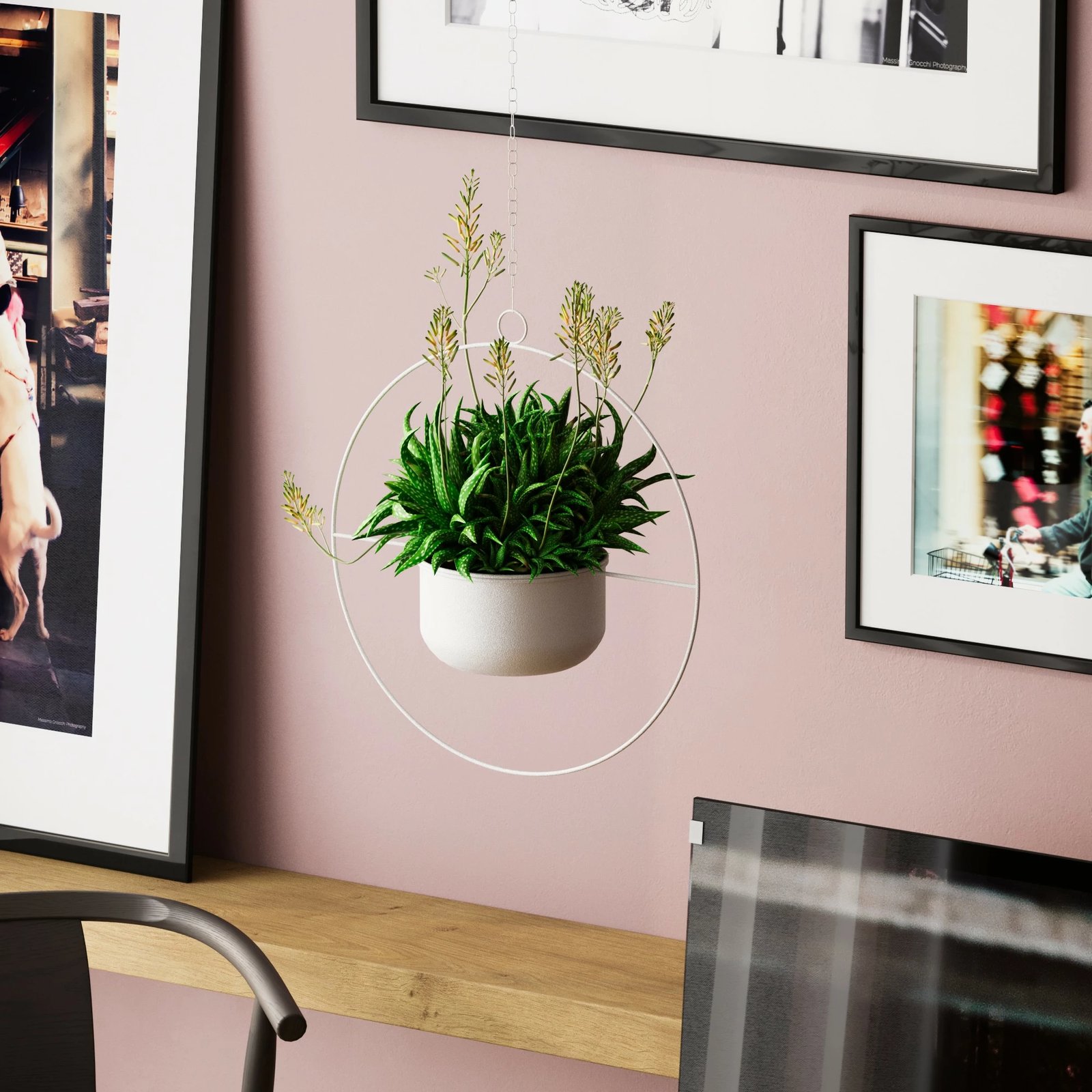 Vazo dekorative varëse, dizajn Aberto, e bardhë, Payanda