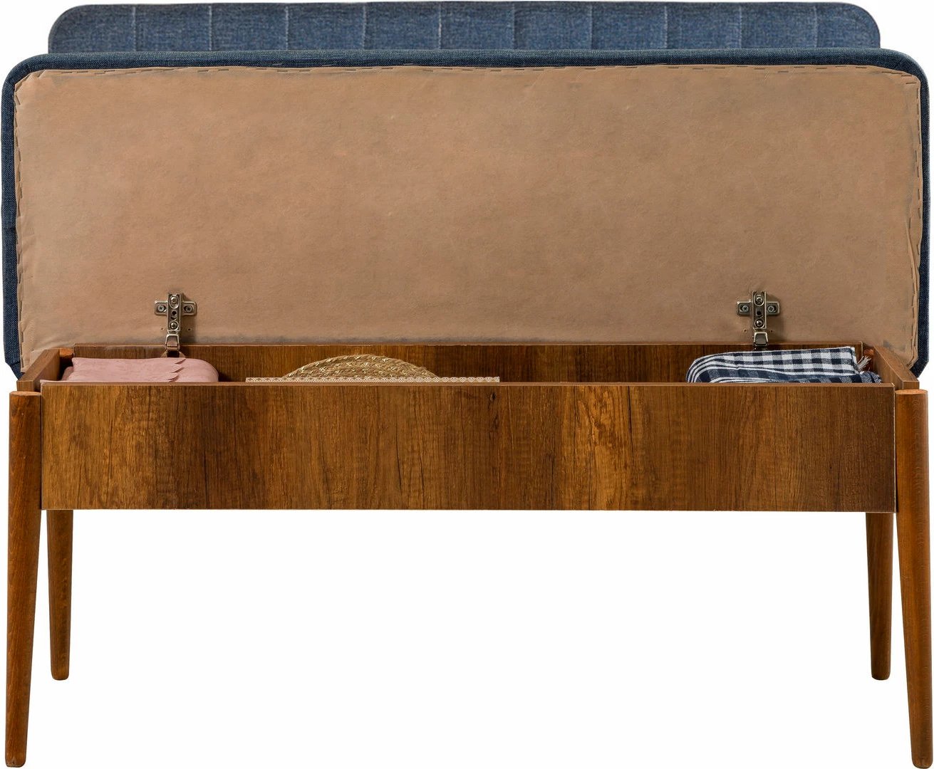 Bank Hanah Home, Vina, ngjyrë dru arre, blu e errët