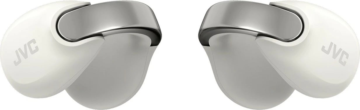 Kufje pa tela, JVC, HA-NP1T (HA-NP1TWU), Bluetooth 5.3, mikrofon, 8h + 24h me kuti, USB-C, e bardhë