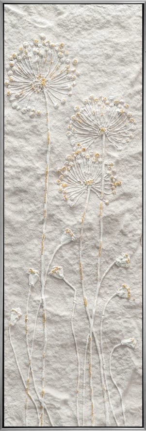 Pikturë dekorative Breath of Art, kanavacë, dru, bezhë-ari, 40x120x4cm