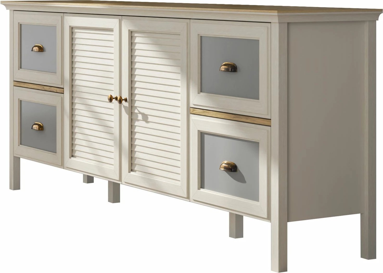 Konsol Skye Decor, krem, lis, gri, FRN-21010