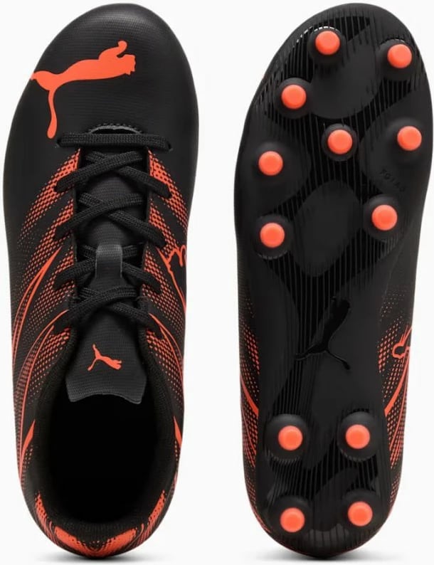 Çizme futbolli për fëmijë Puma, të zeza