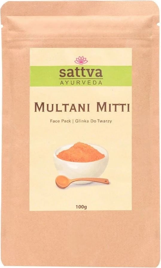 Maskë fytyre për femra Sattva Multani Mitti, 100g