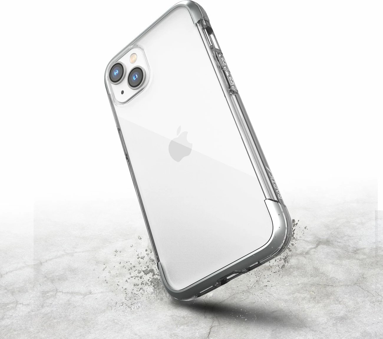 Mbështjellës Raptic X-Doria Air për iPhone 14, i fortifikuar, MagSafe, argjend