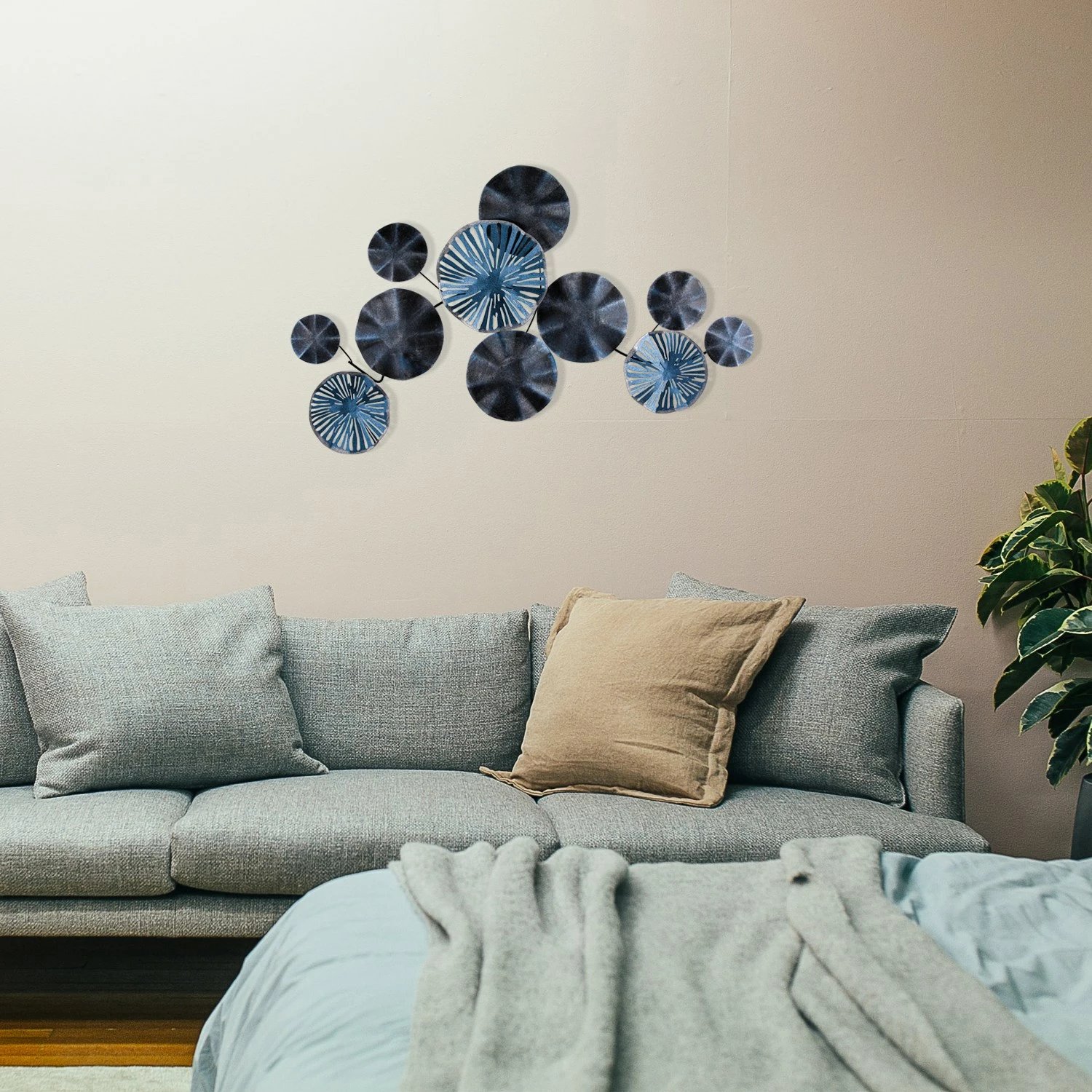 Aksesor dekorativ metalik për mur Wallity, lepur