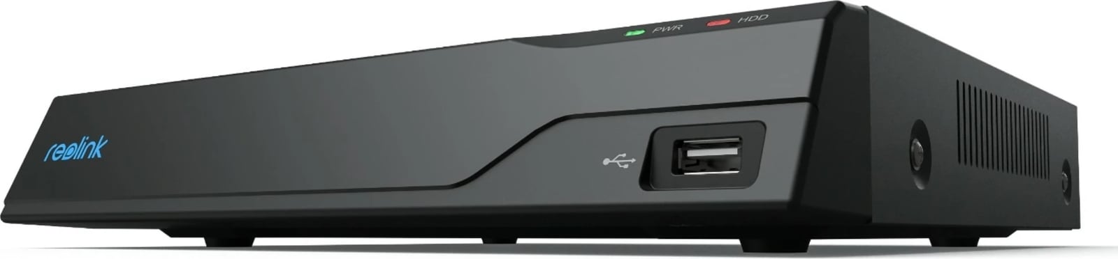 NVR Reolink NVS8, 8 kanale, 2TB HDD, deri në 12TB, i zi