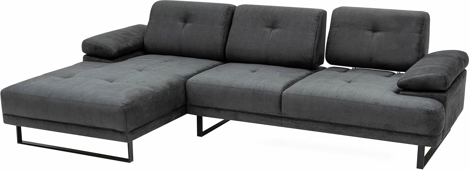 Këndare Atelier del Sofa, Mustang Large, kënd i majtë, ngjyrë antracit