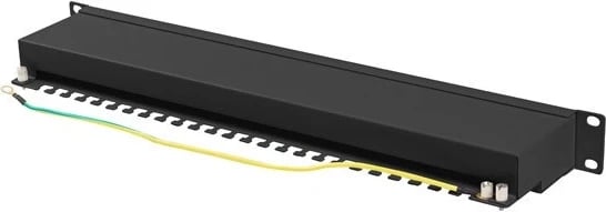 Patch panel Lanberg PPSA-1024-B, 1U, i zi