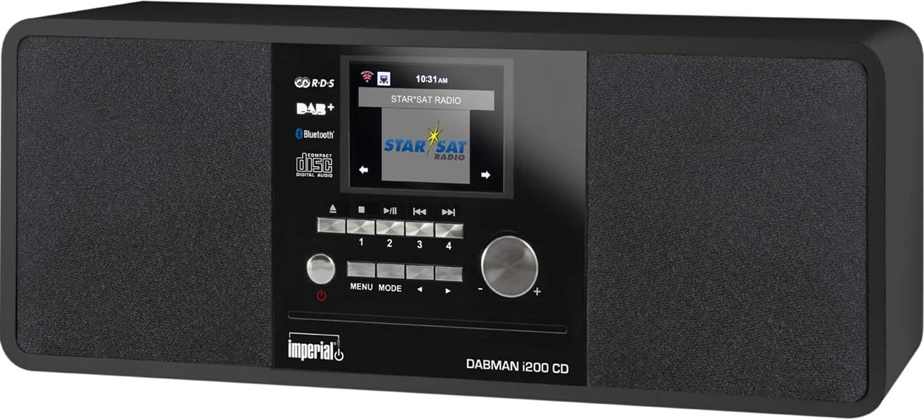 Radio CD REHAU IMPERIAL DABMAN i200, 20 W, DAB+, FM, UKW, MP3, E zezë