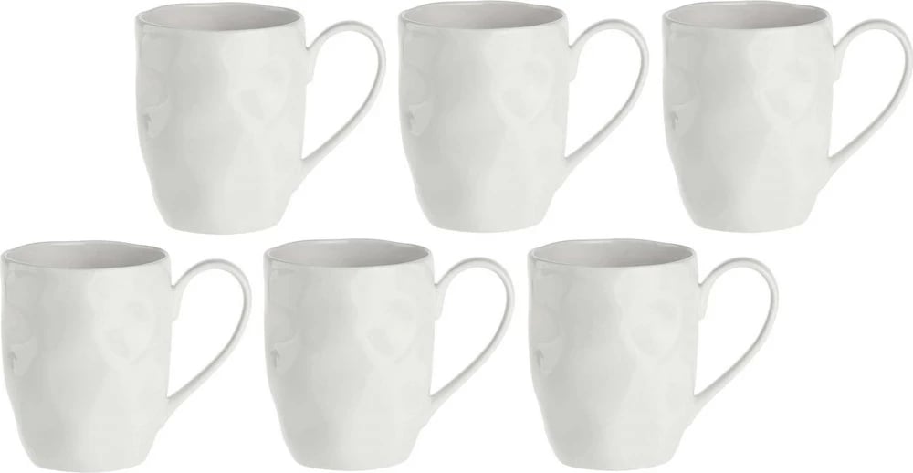 Set filxhanësh LA PORCELLANA BIANCA, 6 copë, të bardhë