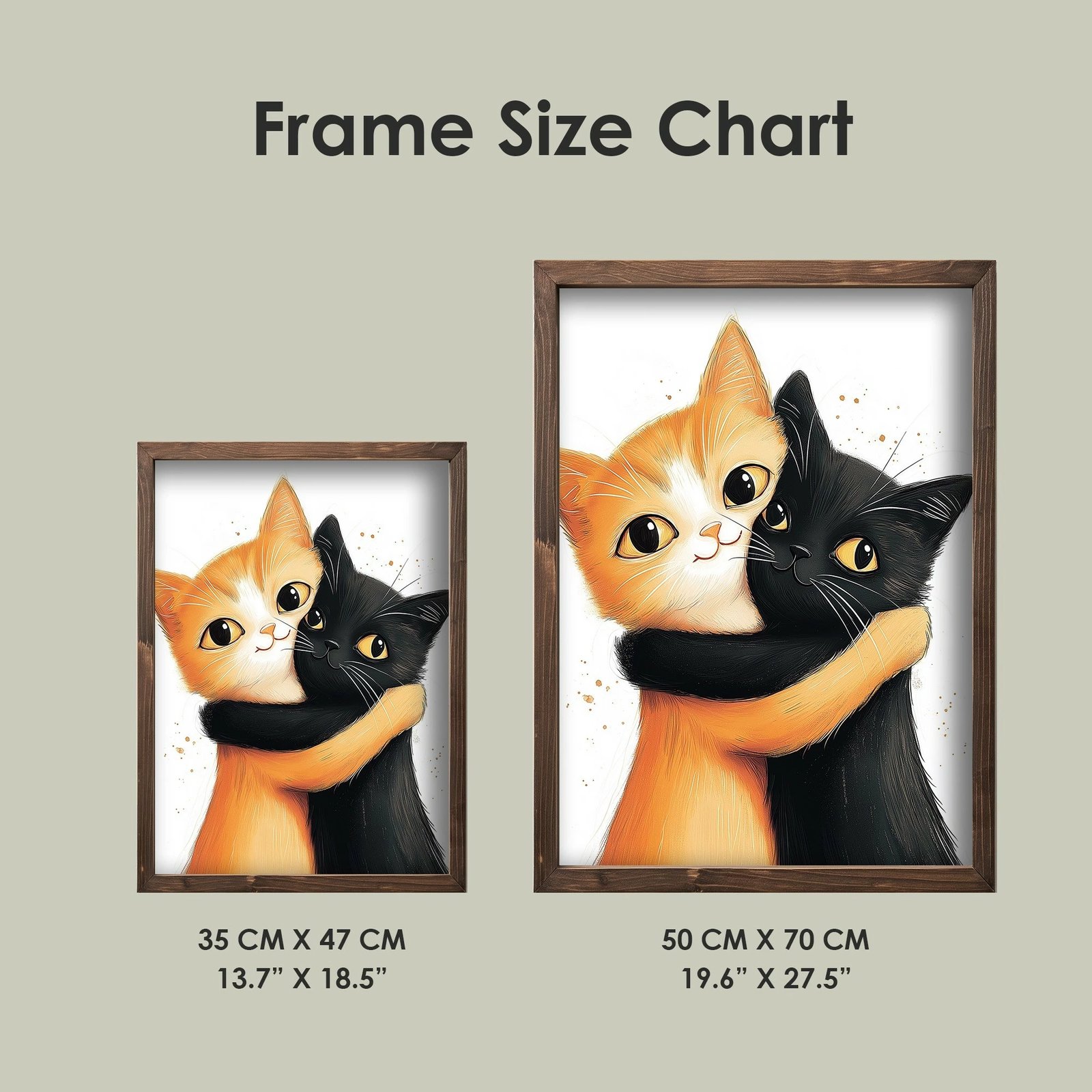 Pikturë dekorative me kornizë, MDF, Wallity, TUN101-XL, shumëngjyrëshe, 50x70x3.5cm