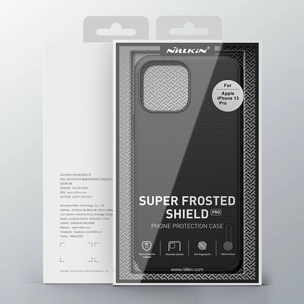 Mbështjellës Nillkin Super Frosted Shield për iPhone 13 Pro, kaltër