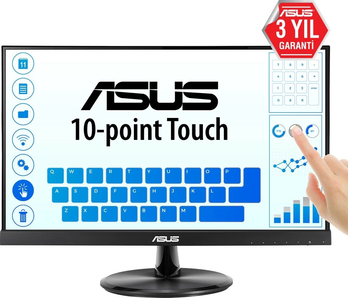 Monitor ASUS VT229H, 21.5 inç, Full HD, LED, Touchscreen, i zi