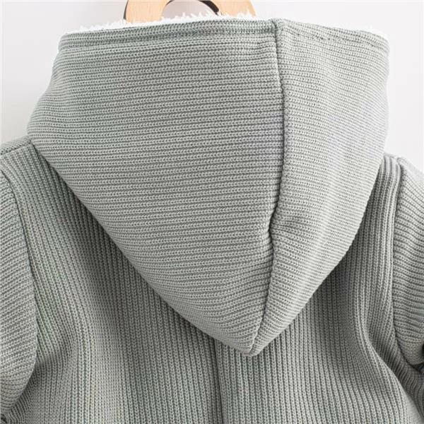 Kombinezon bebe dimri me kapuç, New Baby, Frosty, madhësia 68 (4–6 muaj), gri