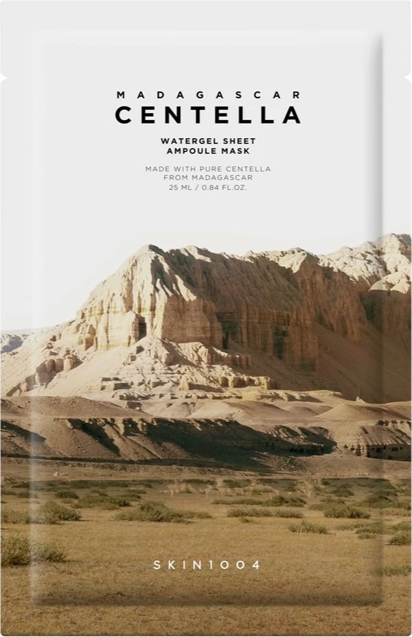 Maskë për fytyrë për femra SKIN1004 Madagascar Centella Watergel Sheet Ampoule Mask Hydrogel Sheet Mask, 25ml