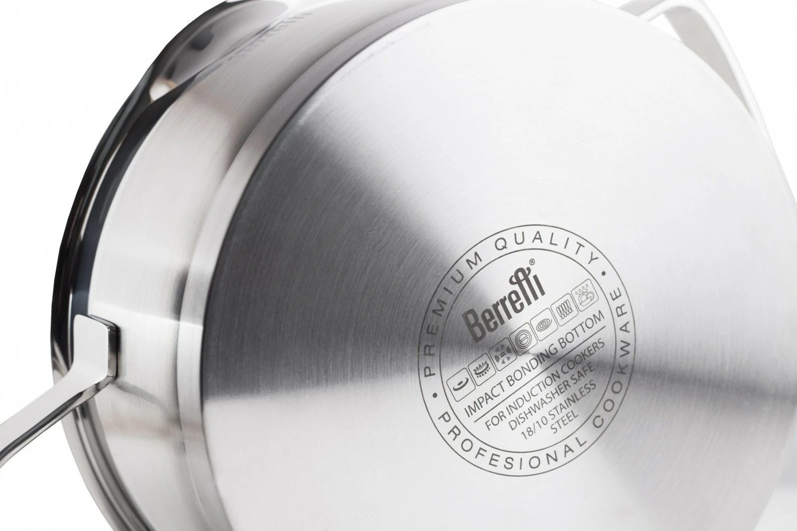 Tenxhere çeliku Berretti Mistral BR-7351, 4.5 L, 26 cm, me kapak, Steel