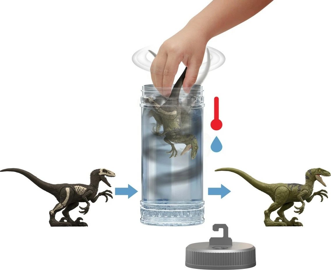 Figurinë aksioni Jurassic World Dino Reveal, Mattel JDC52, plastikë, shumëngjyrëshe, 1 copë