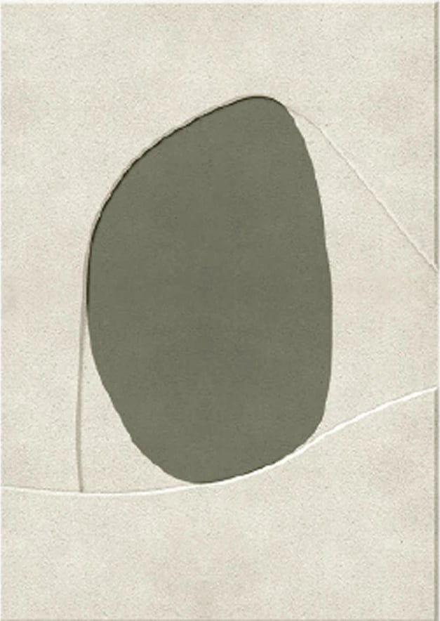 Pikturë dekorative me kornizë, 80x120x4.3 cm, kanavacë, bezhë dhe ulliri