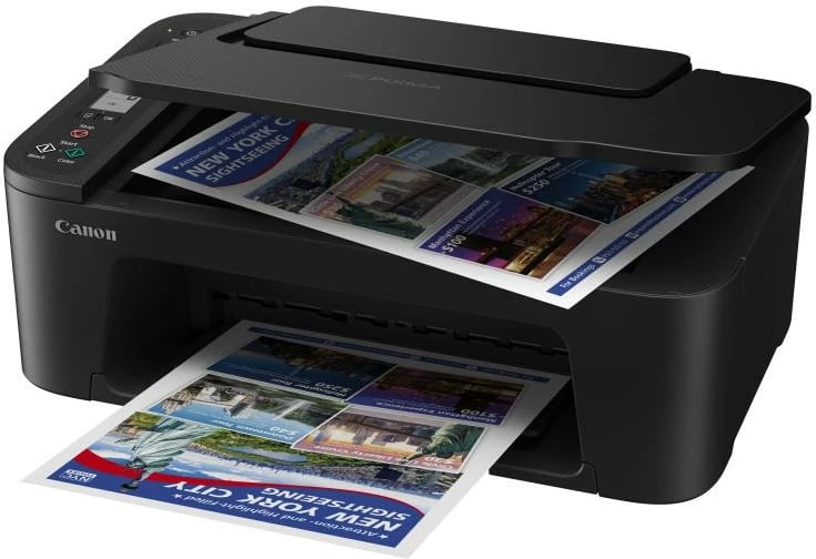 Printer multifunksional, Canon, PIXMA TS3750i 6671C006, A4, Inkjet, Wi‑Fi, Print/Copy/Scan, e zezë