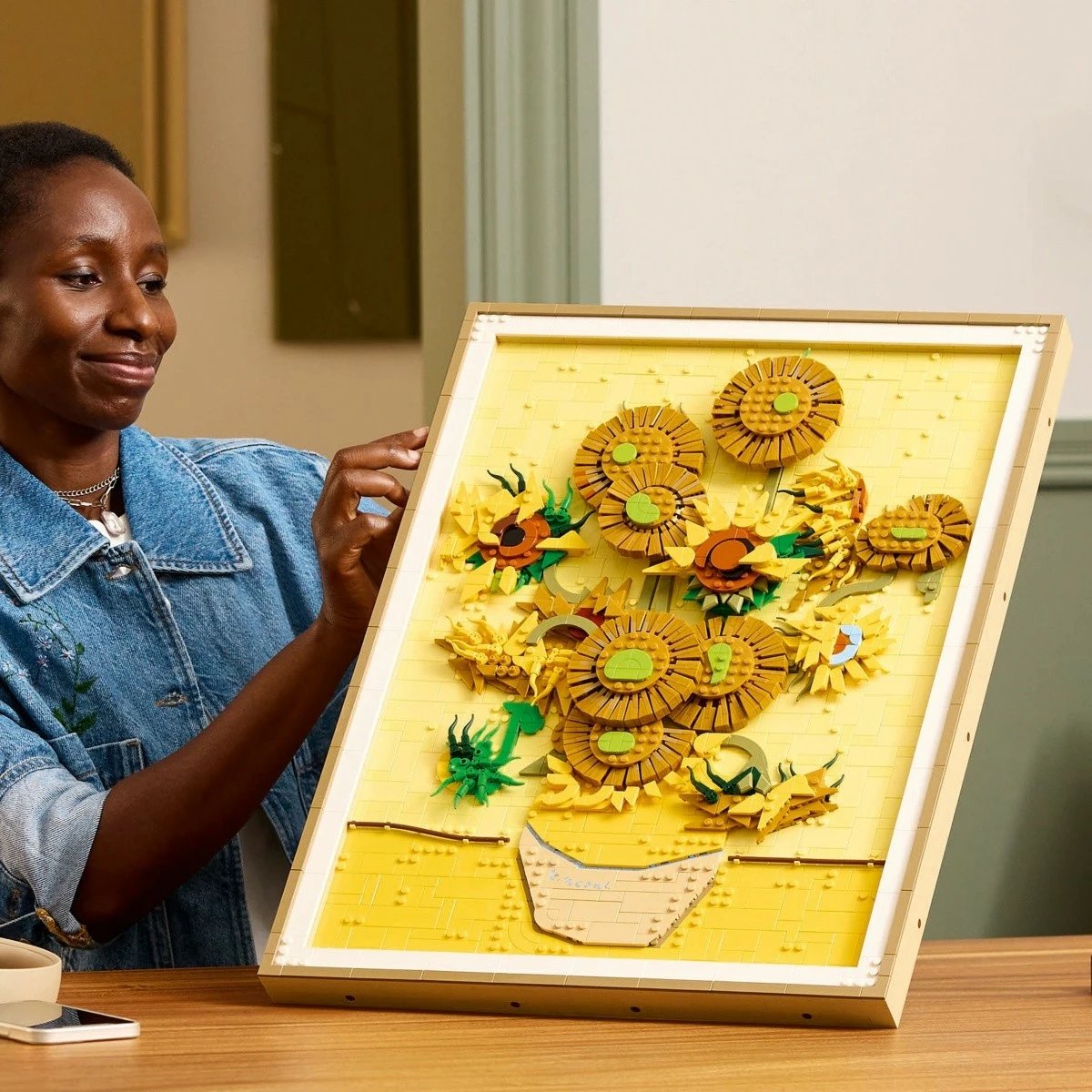 Set ndërtimi LEGO Art 31215 Sunflowers Vincent van Gogh, 2615 pjesë, plastikë