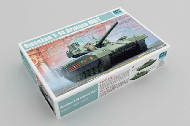 Model plastik Trumpeter T-14 Armata, 1:35, për ndërtim, Jeshile