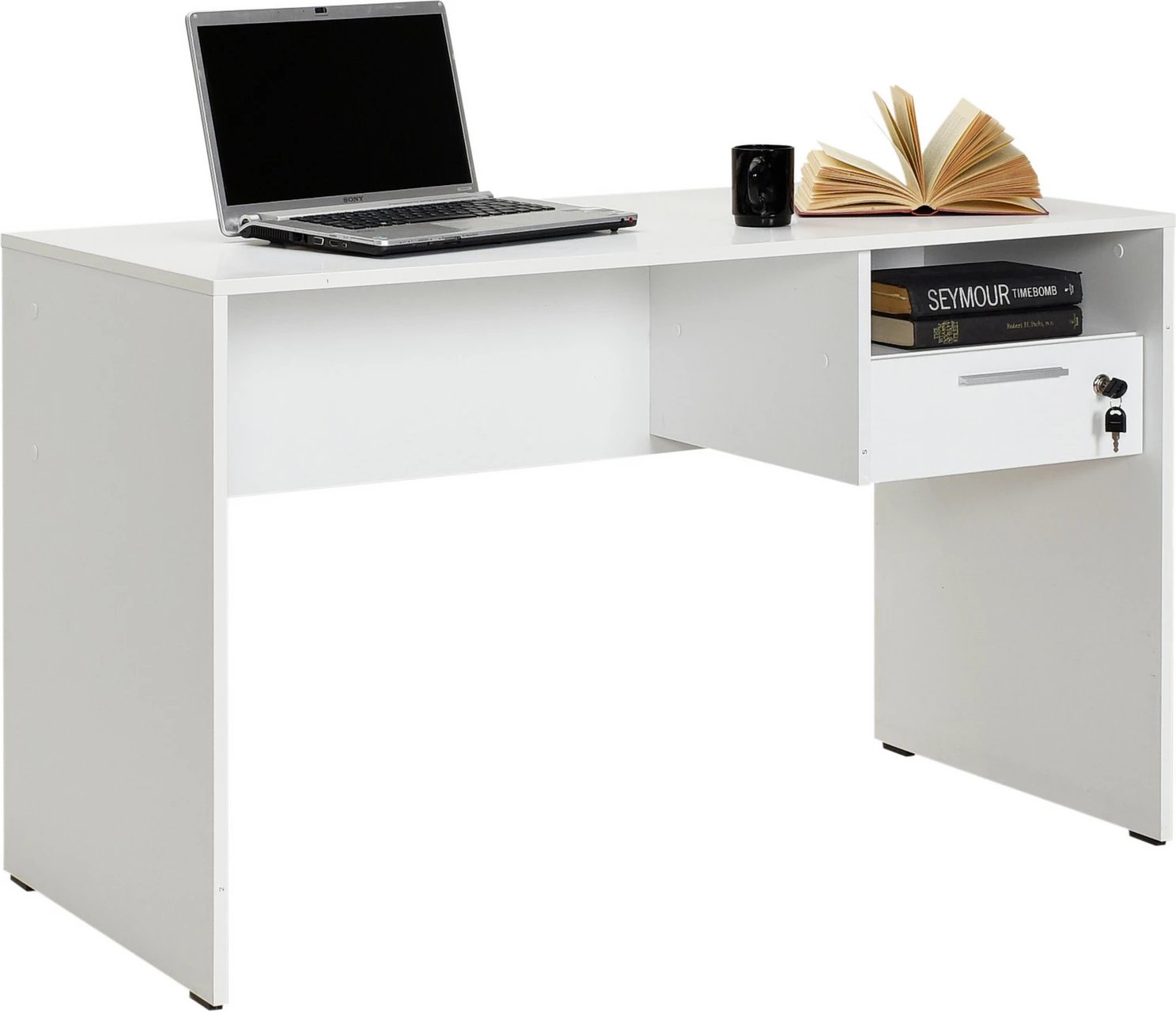 Tavolinë studimi Hanah Home, e bardhë, Cms-510-Dd-1