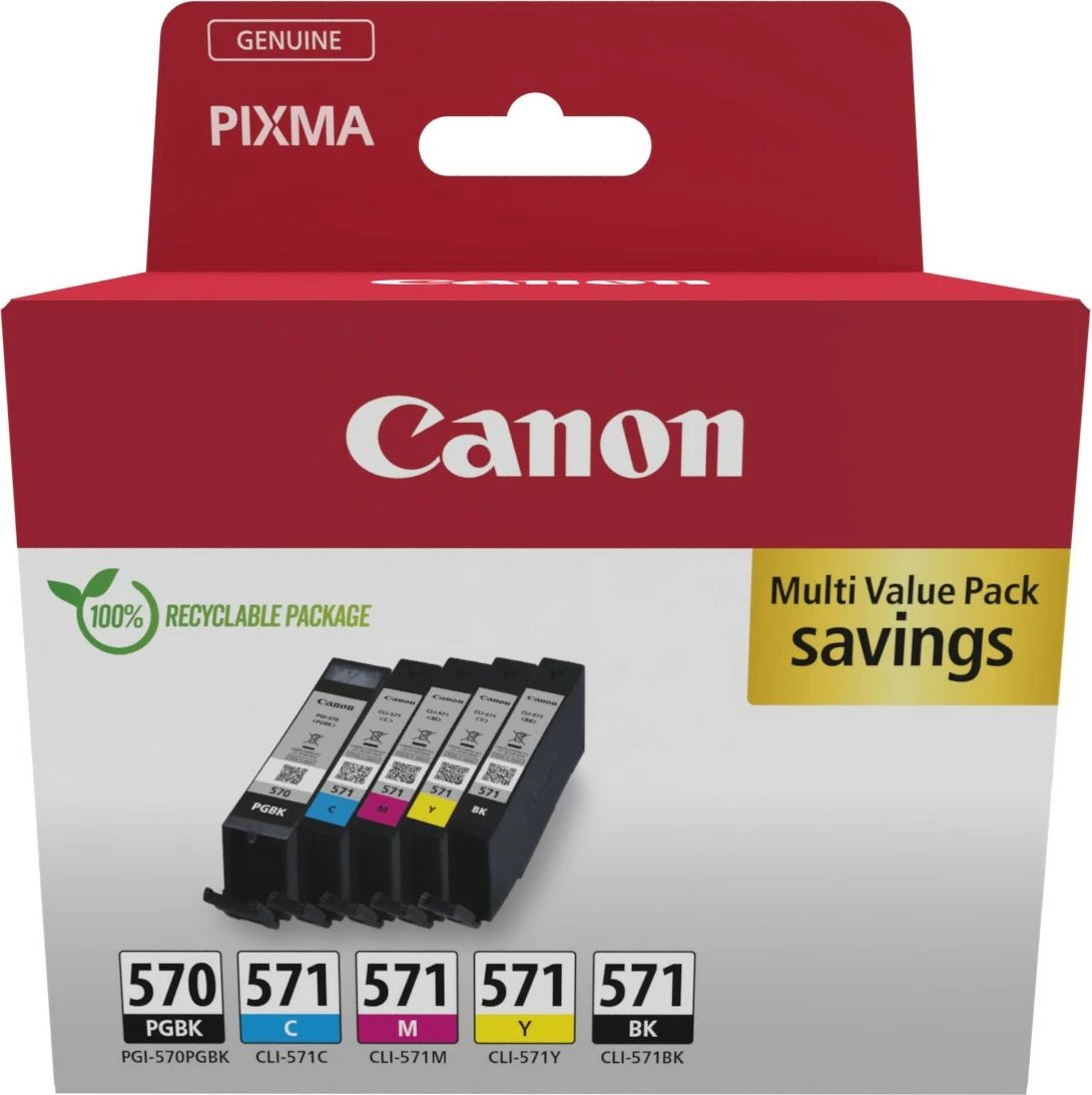 Toner Canon 0372C006, 5 copë, Ngjyra të ndryshme