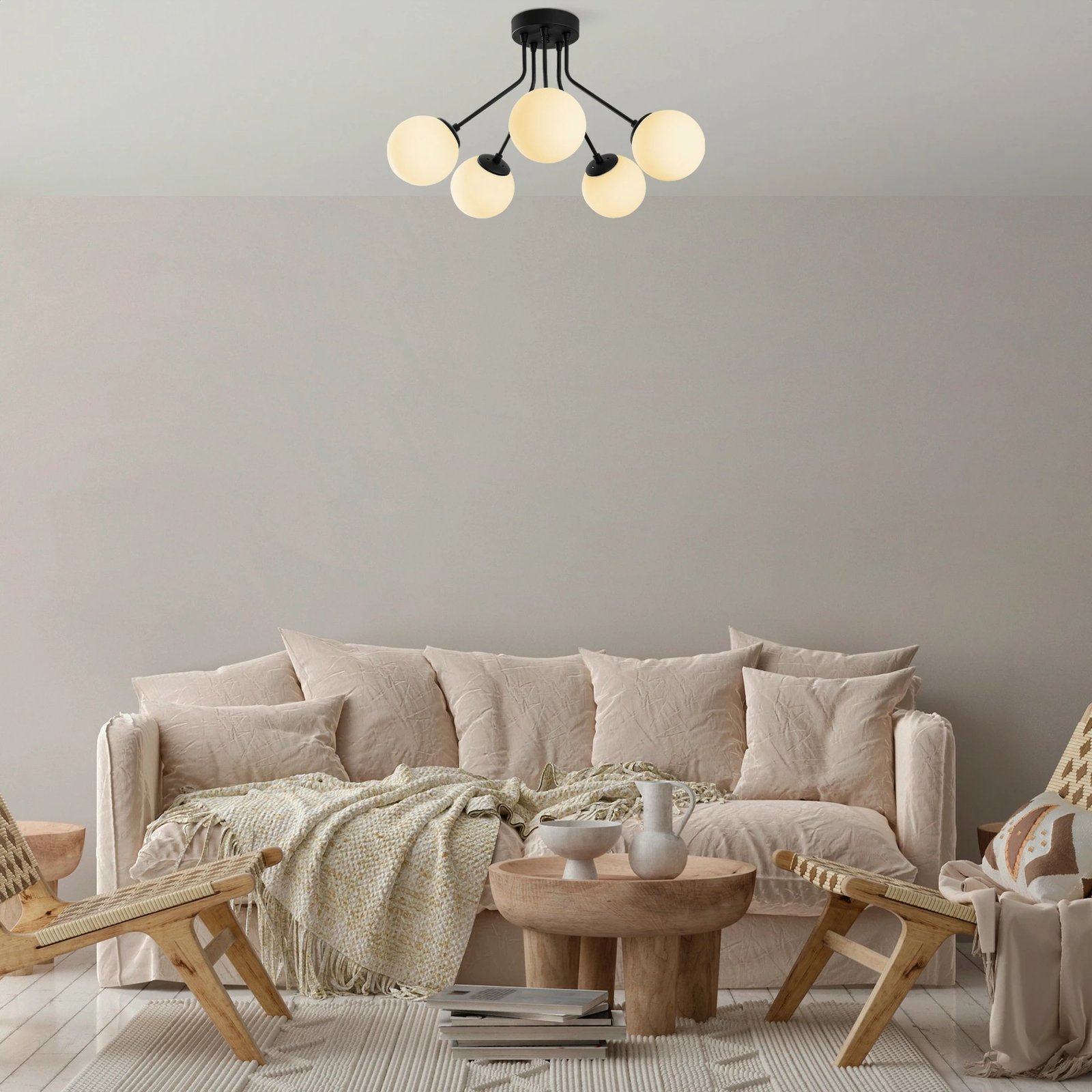 Llambë tavani Opviq, Orıon - 13960, e zezë, 62x40cm