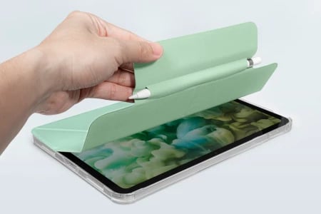 Mbështjellës LAUT Huex Folio për iPad 10.9" (10 gen.), me mbajtëse për Apple Pencil, Jeshil