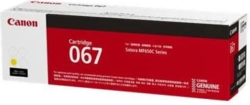 Toner Canon 067 (5099C002) rendiment rreth 1,250 faqe ISO, origjinal, e verdhë