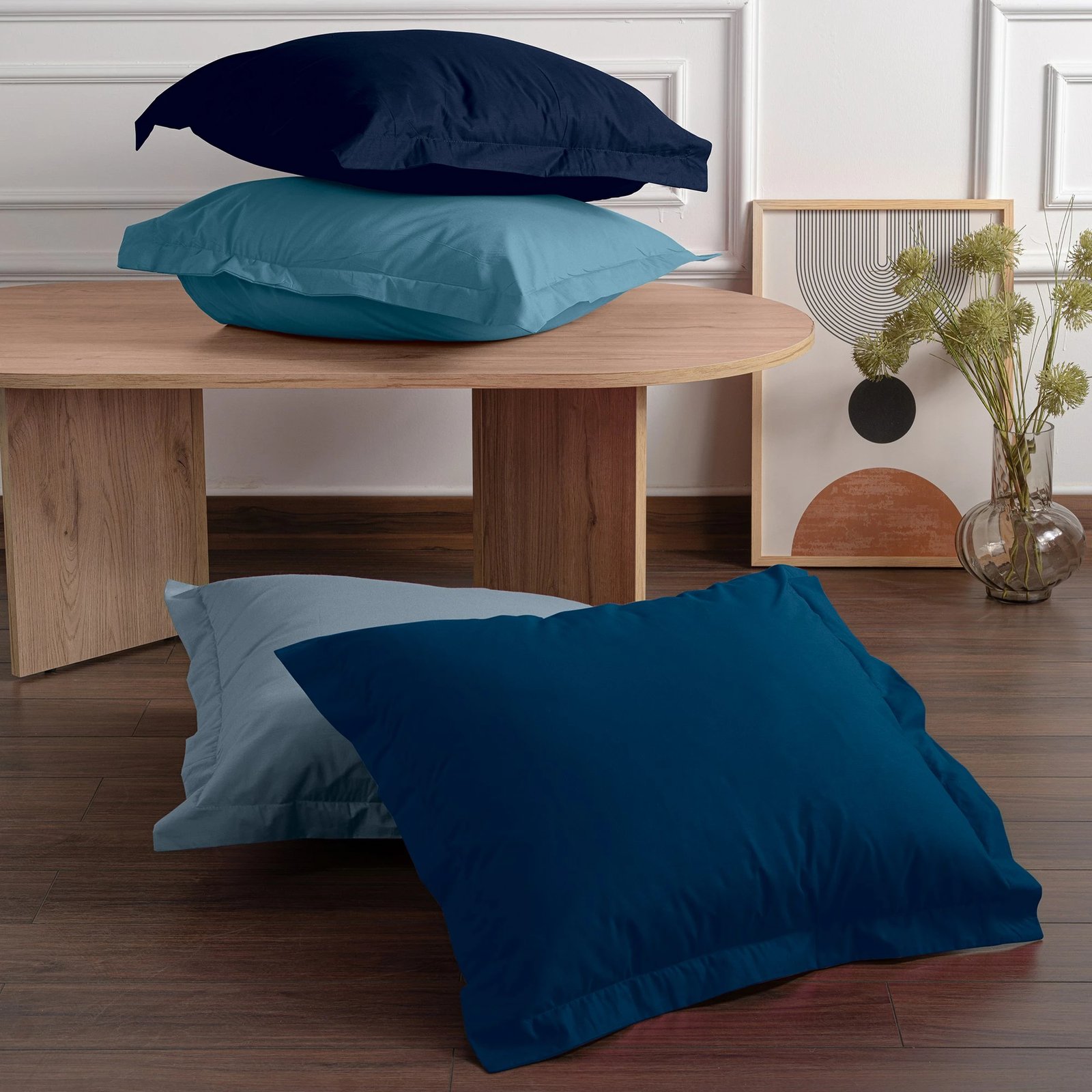 Set këllëfësh jastëku (2 copë), L'Essentiel Linge de Maison, Tonne Marie - ngjyrë qielli