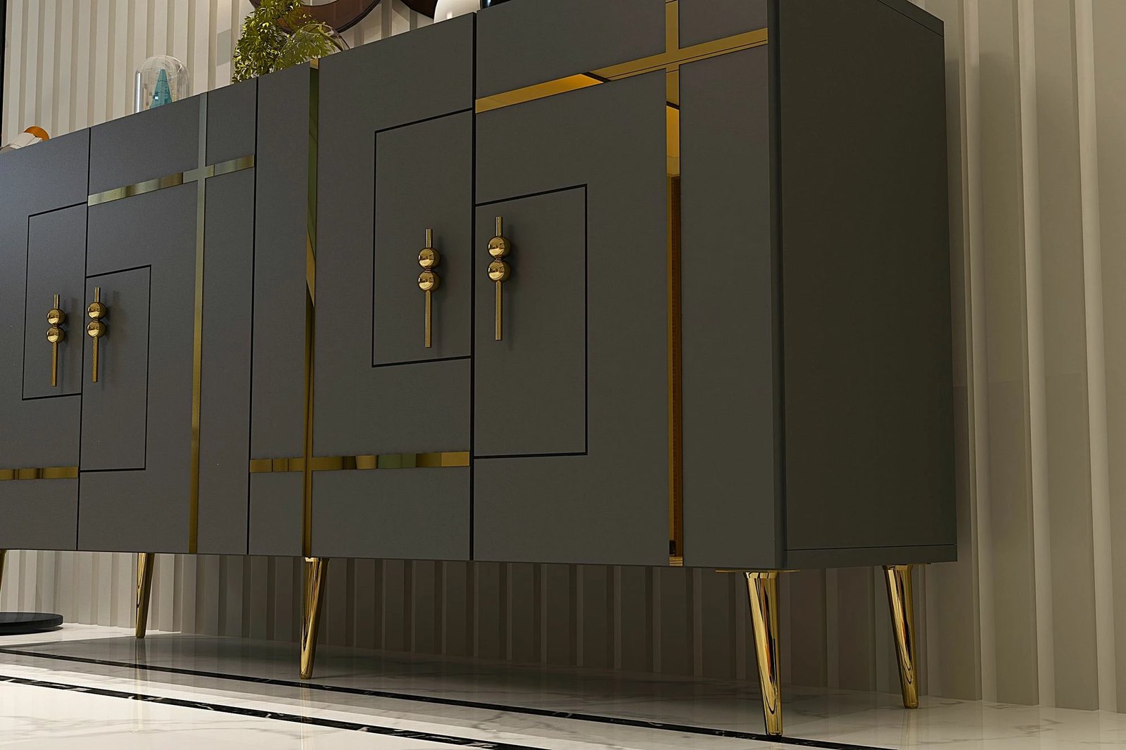 Konsol Skye Decor, Line KB150, anthracite dhe ari