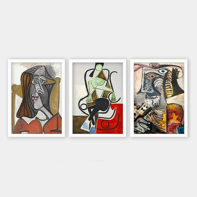 Pikturë dekorative me kornizë (3 copë), Wallity, 3BC_UNPP10_3545