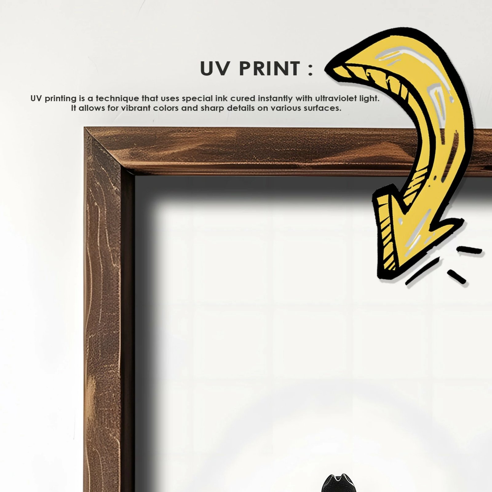 Pikturë dekorative me kornizë MDF, Wallity, GE162-L