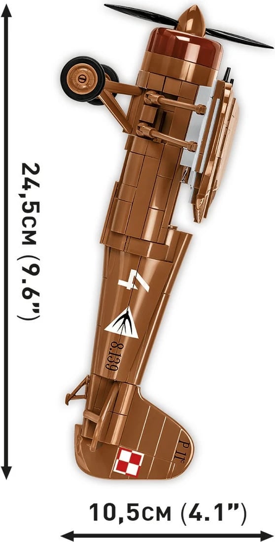 Set blloqesh Cobi PZL P.11c, Historical Collection, 320 pjesë, me figurë, Kafe