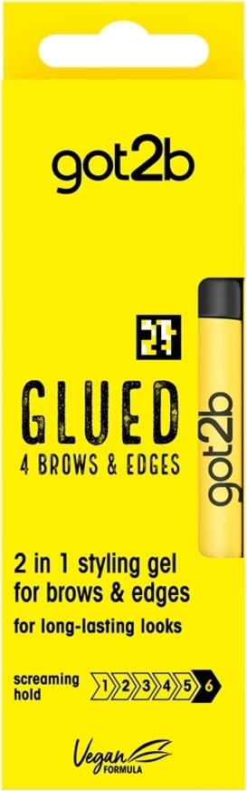 Xhel për vetulla dhe edges Got2B Glued 4Brows & Edges për femra transparent 16ml