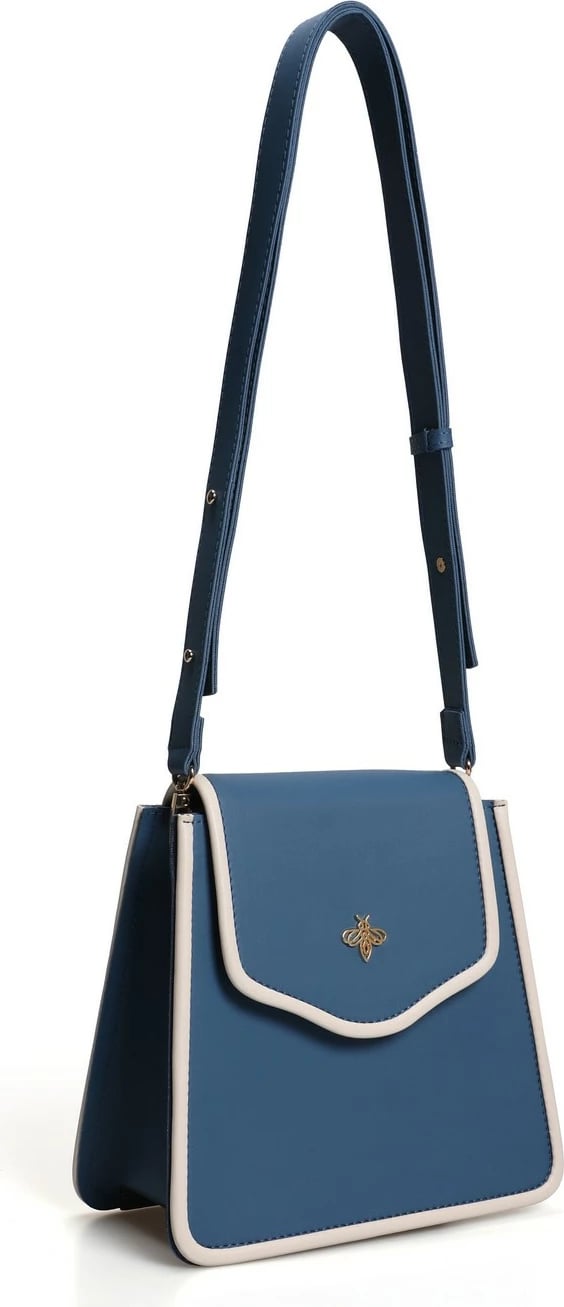 Çantë krahu Lucky Bees, 1248, ngjyrë kaltër-krem