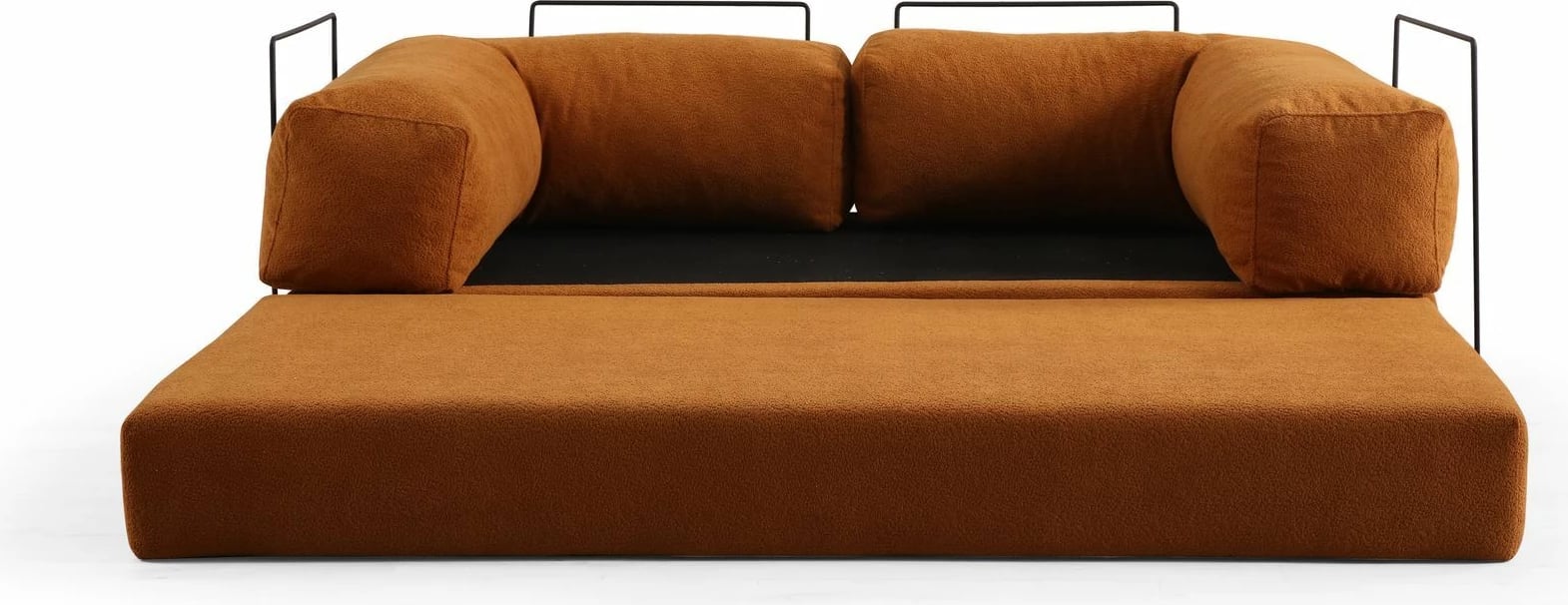 Divan-krevat dy ulëshe Atelier del Sofa, portokalli, Via Con