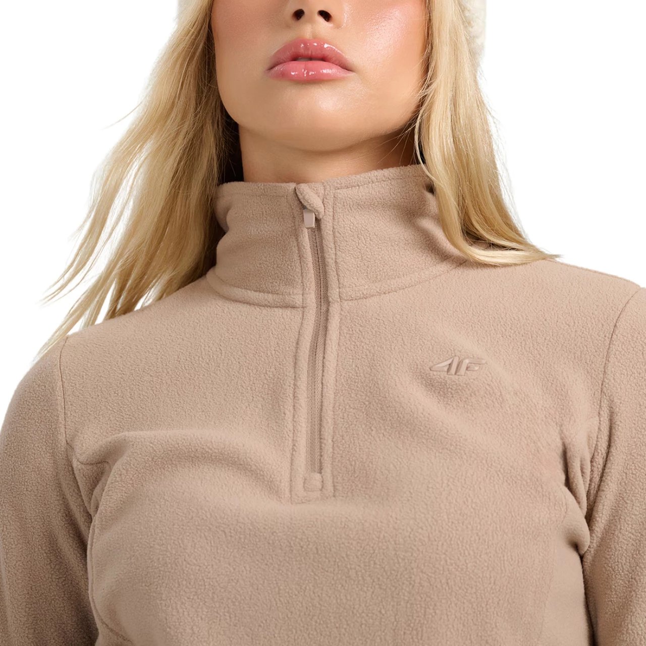 Duks fleece për femra 4F, kafe