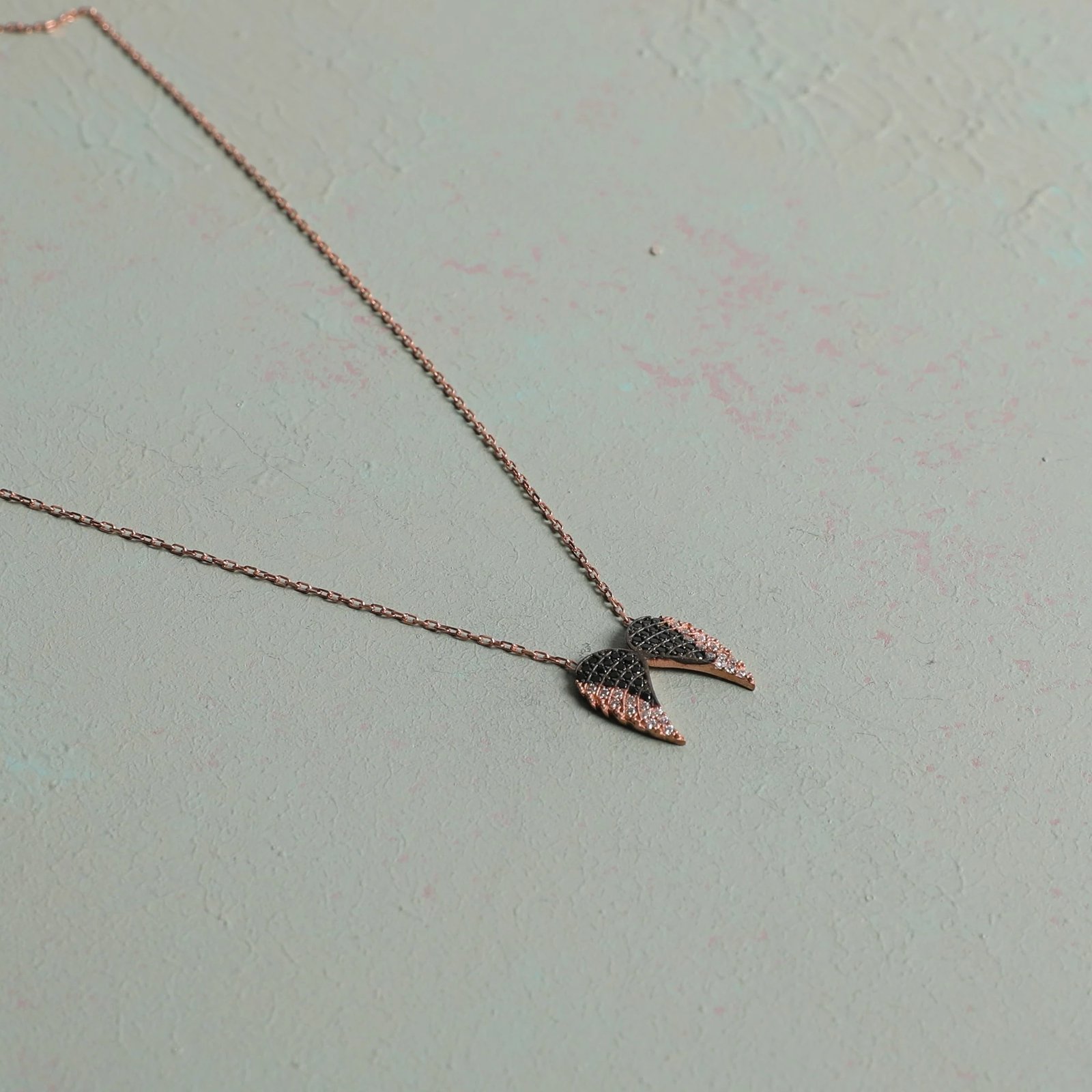 Qafore argjendi, ngjyrë rozë e artë, Jumeon, 11422ROS