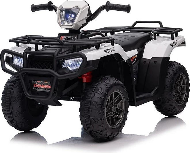 Quad elektrik për fëmijë, BABY MIX, 12V 4.5Ah, 2 motorë 30W, 3 shpejtësi, USB/MP3, drita LED, e bardhë