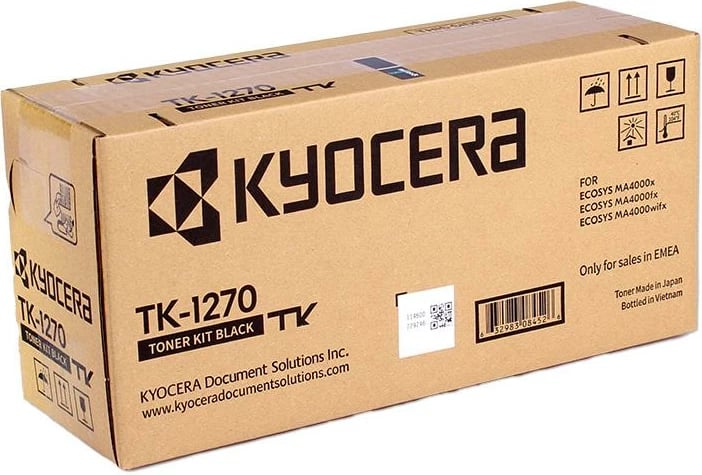 Toner Kyocera TK-1270 (1T0C140NL0), rendiment 9.800-23.700 faqe, i zi