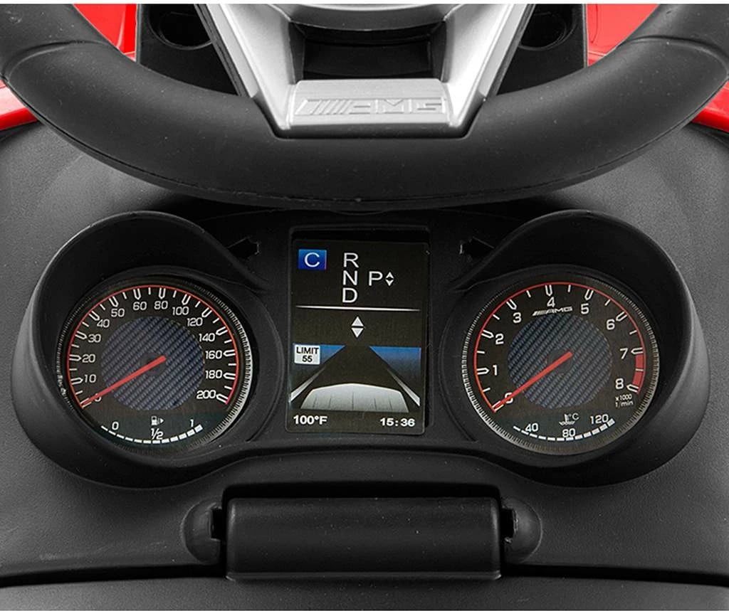 makinë ecëse për fëmijë, Milly Mally, Mercedes‑Benz AMG C63 Coupe, me borë dhe melodi, hapësirë nën ulëse, deri 25 kg, blu