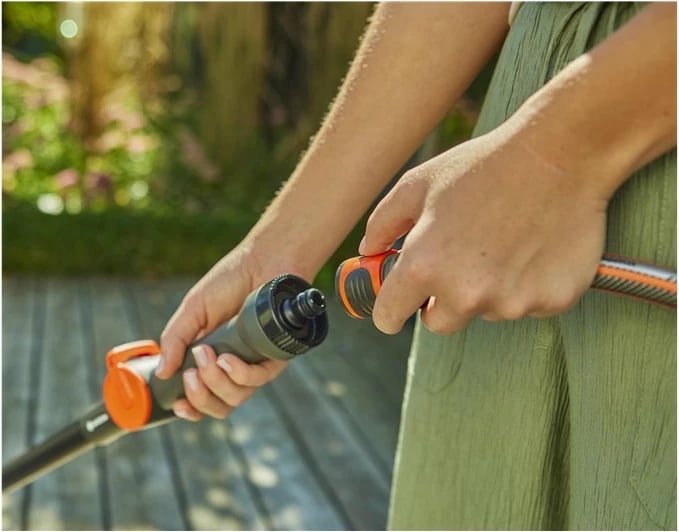 Set pastrimi Gardena 18826-20, dorezë teleskopike, 1010 mm, 1 copë, gjelbër, gri, portokalli