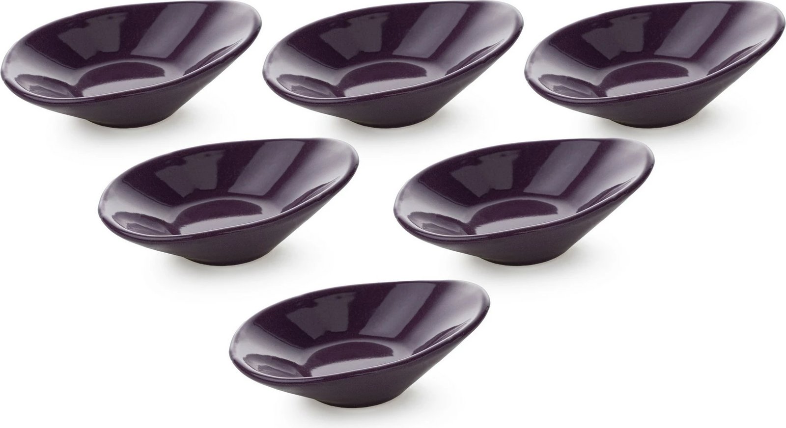 Set 6 copë tasë salce, qeramikë, ngjyrë vjollcë, Hermia Concept, ST511006F498A000000MAYD200