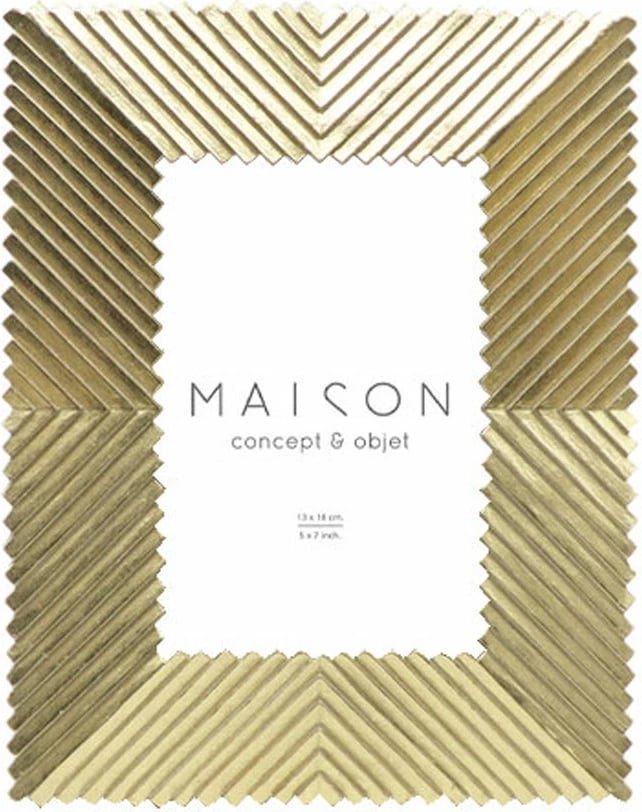 Kornizë foto Cadan, polirezine, ngjyrë ari, xham, 21x2x25cm