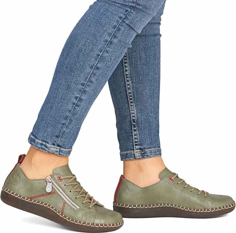 Këpucë Rieker për femra, të gjelbra